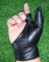 Mongolian traditional bow archery drawing bow gloves Thumb thickening treatment using imported wild cowhide leather thickening