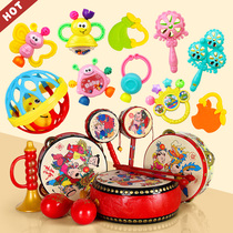 Baby toys 0-1 year old newborn rattle 3-6 12 months baby puzzle early education children hand bell tooth gum