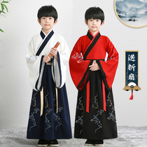 Hanfu Boys Chinese Studies Clothing Spring and Autumn Children Hanfu Chinese Chinese Studies Ancient Dress Six One Childrens Performance 2021 New
