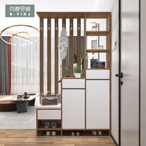 Porch cabinet shoe cabinet integrated screen partition cabinet Nordic Hall cabinet living room multifunctional coat rack door Hall Cabinet