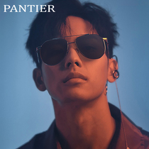 2022 New ultra-light pure titanium sunglasses men driving special polarized sunglasses female tide discoloration myopia glasses