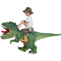 Halloween childrens costume riding dinosaur dress up props toy T. Rex small dinosaur inflatable clothes children adult