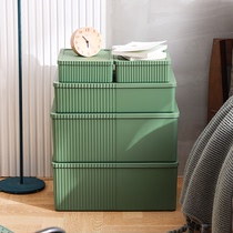 Cover storage box book toy snack storage box large capacity household dormitory clothes and sundries finishing box