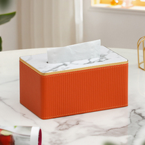 Tissue box Living room light luxury high-grade paper box Household creative fashion bedroom napkin net red Nordic ins wind