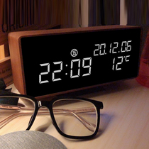 Tmall Genie smart sound Creative LED electronic alarm clock simple Nordic bedside desktop clock clock