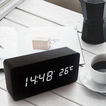 Creative electronic alarm clock Student bedroom mute bedside luminous intelligent simple Nordic style personality Lazy