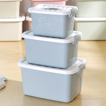 Plastic portable storage box snacks storage clothes packing box childrens toys Books small storage box three-piece set
