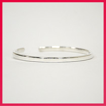 Xiong Lao San silversmith 999 sterling silver bracelet female couple bracelet solid simple open male bracelet lettering jewelry