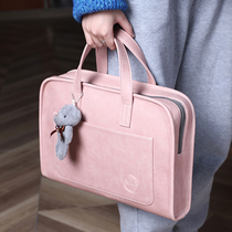 Good-looking notebook laptop bag female suitable for Apple xiaomi Huawei macbookpro13 3air fashion Lenovo 14 inch 16 simple 15 6 HP Dell messenger male