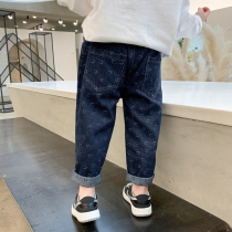 Girls Spring and Autumn Pants 2021 New Autumn Childrens Jeans