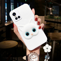 Zhao Ruth the same vivos10 mobile phone shell new personality creative backgammon s10pro protective case liquid silicone lens all-inclusive anti-fall 2021 female models net red cute cat eye tide brand