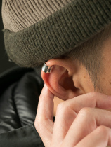 ruibeila original design ear nail man without ear clip mens pure silver retro light earrings earrings earrings