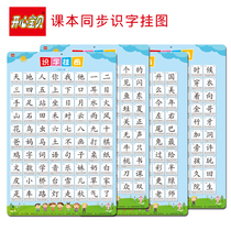 Literacy flip chart human education version of the first grade primary school textbook synchronization childrens learning new words literacy table Young convergence
