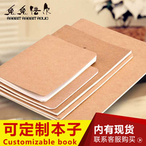 Kraft paper customized notebook customized can be printed logo notepad to cover printing stationery printing book A5