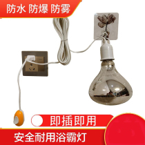 Household energy-saving bath heating lamp bathroom baby eye protection 275W waterproof explosion-proof with switch heating lamp