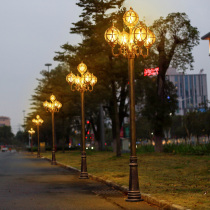 Villa Streetlamp Patio High Bar Lamp 3 m 4 m Cell Outdoor Lamp European-style Home Garden Garden Retro View Lamp