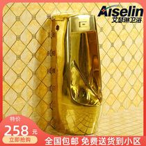 New golden urinal urinal European style vertical Nouveau Riche gold urinal Ceramic urinal Nouveau Riche gold urinal