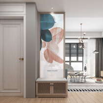 Small apartment solid wood baffle entrance screen partition entrance cabinet living room household occlusion decorative wall Simple and modern