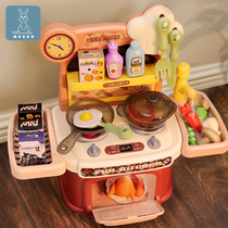 Childrens kitchen toy house girl cooking simulation cooking cooking set baby girl 3th birthday gift 6