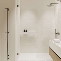  Light luxury cream white grid whole-body brick striped slate wall and floor tiles Kitchen bathroom balcony brushed texture tiles
