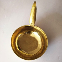 Pure copper scoop brass water scoop traditional old-fashioned pure hand-forged thickened copper scoop copper scoop copper spoon copper pot hot pot
