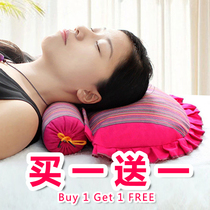 Cervical spine special neck pillow for cervical spine special neck pillows adult spinal buckwheat shell Stiffness Cervical pillow Hard round neck guard