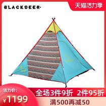 Black Deer Indian hand tent camping outdoor 3-4 people with anti-rain self-driving tour park camping tent