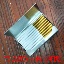 Mini creative fashion 10 small cigarette case stainless steel portable personality ultra-thin male Lady cigarette case