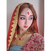 Belly dance accessories headscarf Indian dance jewelry dance dance performance gauze hand towel sequin gold edge turban women