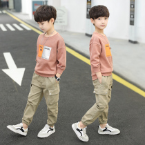 Next Inss Boys Spring Clothing Suit 2022 new casual weaters Korean version of the Korean Air Children handsome 2 sets