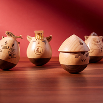 Wooden wooden wire office desktop decompression creative toy gift nostalgic toy Young jitsu net red