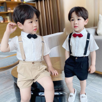 Korean boys dress one year old baby Summer children flower girl host set boy piano performance costume birthday
