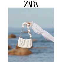 ZAR 4 female pack of high - level light - feel wrinkle cloud bag new one shoulder slope armpit handbag
