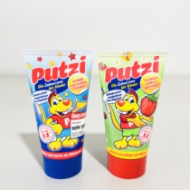 Germany imported putzi baby toothpaste Childrens fruit flavor swallowable edible toothpaste 50ml