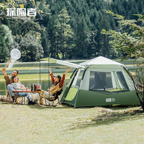 Explorer tent outdoor sun protection camping automatic portable folding camping thick rainstorm picnic Wild