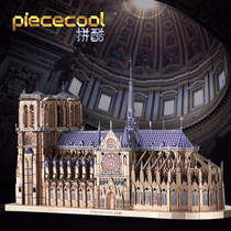 Cool Notre Dame metal puzzle 3D three-dimensional assembly building model handmade DIY gift for girlfriend