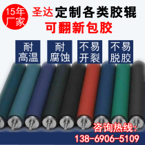 Customized wear-resistant pressure-resistant polyurethane rubber roller coated roller custom-made pu rubber roller silicone roller drum chrome-plated steel roller