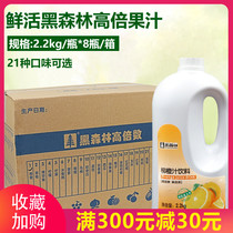 Fresh black forest orange drink concentrated juice whole box 2 2kg*8 bottles of high-power orange juice milk tea raw materials