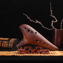 Smoked Ocarina 12-hole professional performance college students adult beginners alto F-tune peach flute instrument