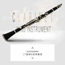  Clarinet Musical instrument First grade black pipe Nickel plated button Clarinet B-down treble pipe Western musical instrument