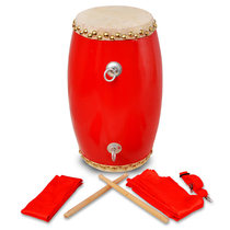 Waist Drum Bull Leather Drum Child Adult Human Head Layer Buffalo Leather Flower Drum 12 14 15CM Wooden Drum Barrel Distribution Wooden Stick