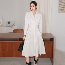 Designer brand Aimme sparrow high-set ready-made garments series sheepskin white plexigo dresses downswing suit 21