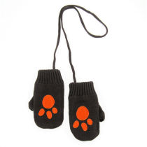 noabat childrens gloves autumn and winter baby gloves bear claw cute finger plus velvet warm baby gloves