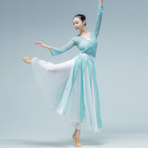 Classical dance practice uniform female body rhyme elegant gauze clothing Chinese ancient style national performance clothing modern dance suit