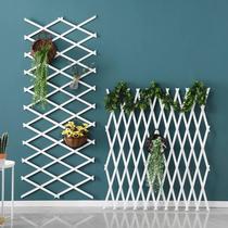 Fence garden yard grid courtyard fence with guardrail fence outside balcony decoration white wood anti-corrosion fence