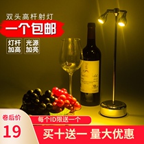 LED rechargeable bar table lamp Cafe restaurant clear bar atmosphere light Desktop deck Bar table light Night light