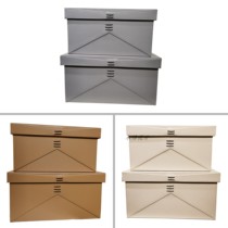 Model House cloakroom leather storage box sales office soft home white gray orange light luxury storage box