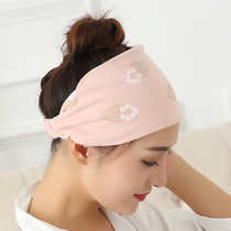 Confinement hat summer thin warm maternity baotou hat Cute pregnant woman hairband headscarf female postpartum windproof hat