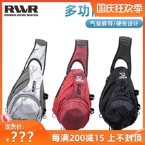 21 New rvvvr multifunctional shoulder Road sub bag shoulder bag air cushion strap hard shell bag stream fishing gear pole bag