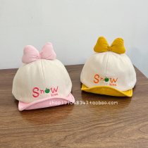 Baby hat spring and autumn new baby peaked cap thin section childrens sunshade baseball cap autumn and winter girls princess style
